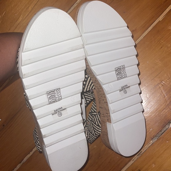 Size 10 - Catherine Malandrino DAVINA Cork Woven Sandals - Picture 6 of 6